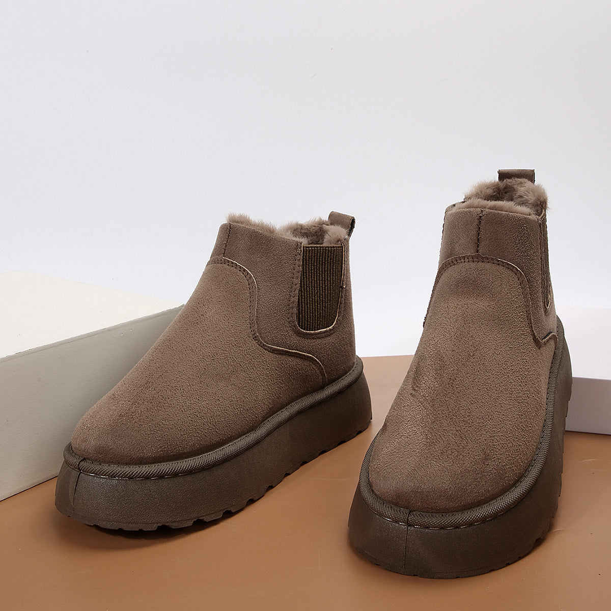 Herren Plüsch Stiefel Winter