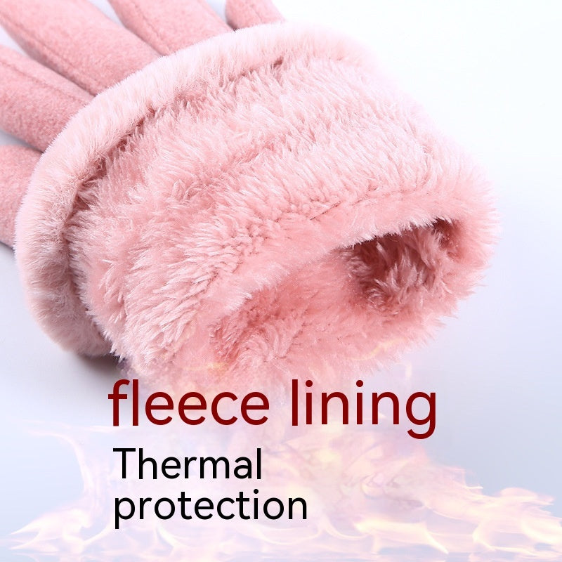 Handschuhe Fleece ausgekleidet gepolstert warm halten