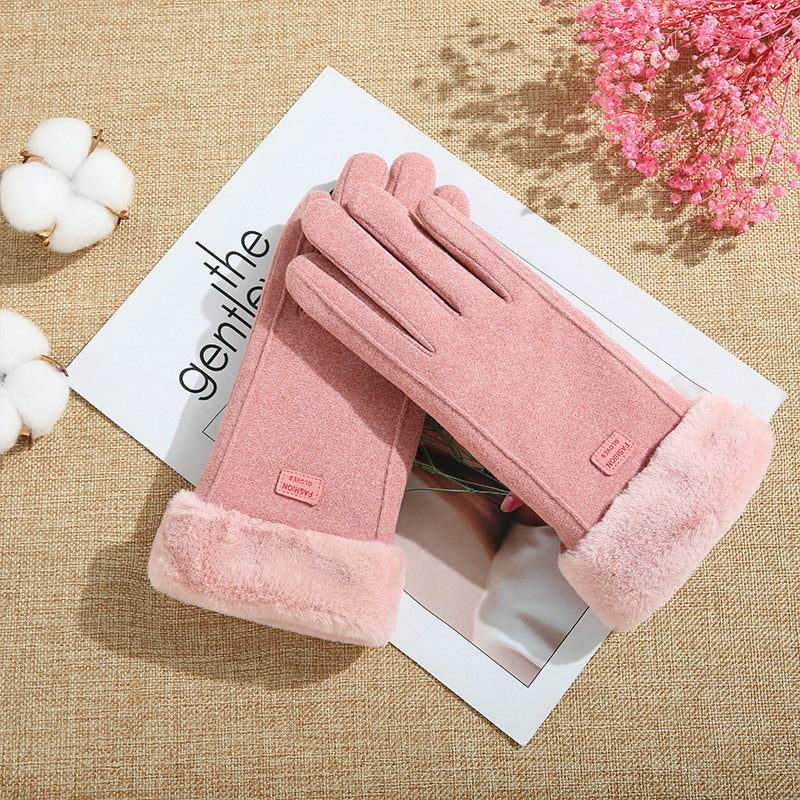 Handschuhe Fleece ausgekleidet gepolstert warm halten