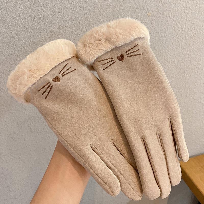 Handschuhe Fleece ausgekleidet gepolstert warm halten