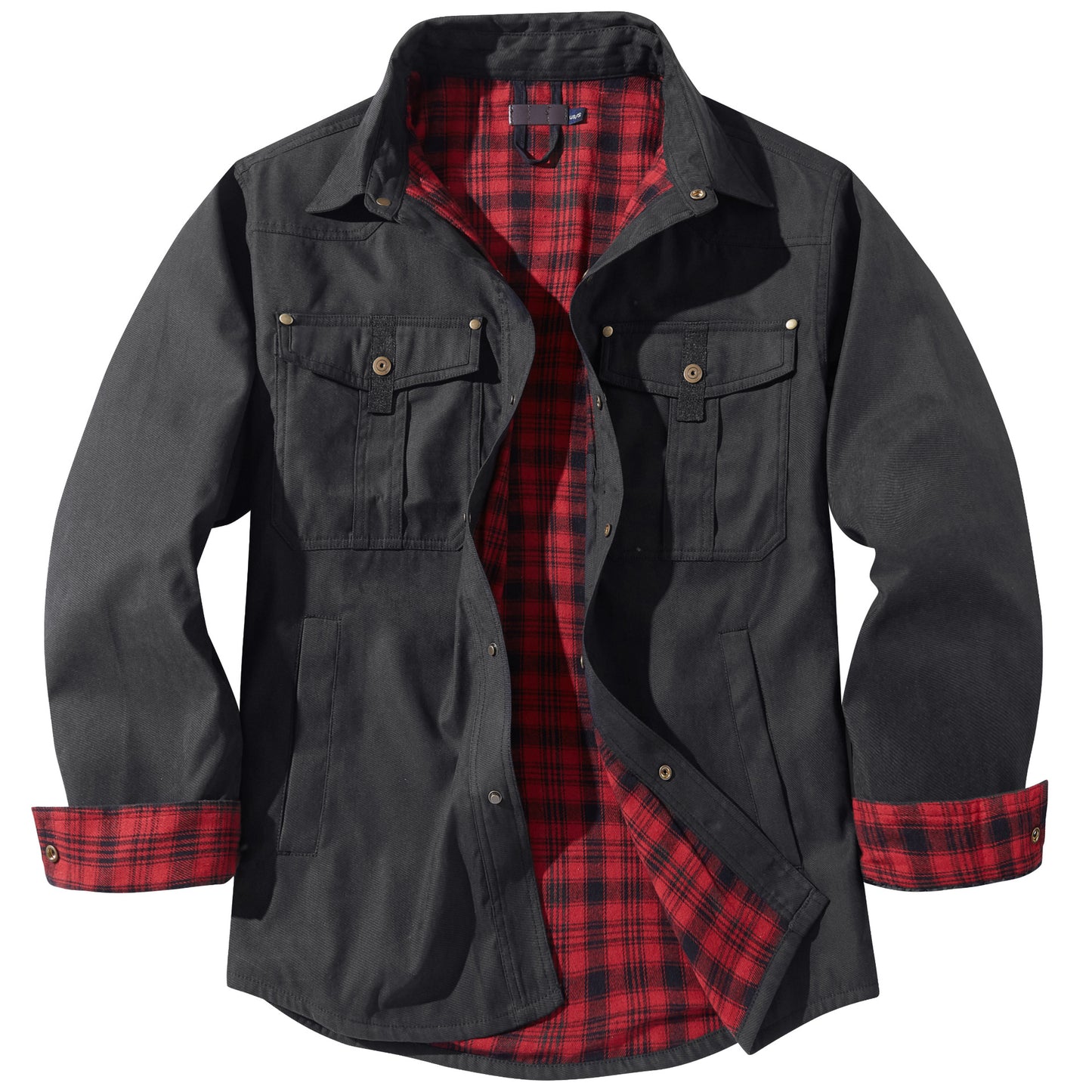 Alizza- Herren Flanelljacke im Lässigen Retro-Stil