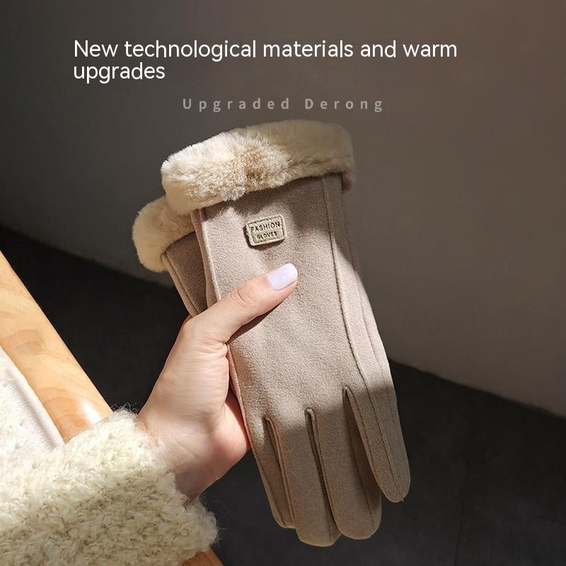 Handschuhe Fleece ausgekleidet gepolstert warm halten