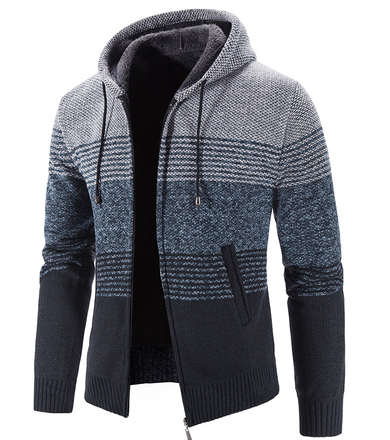 Alizza- Herren Strickjacke mit Kapuze – Warm und Stilvoll