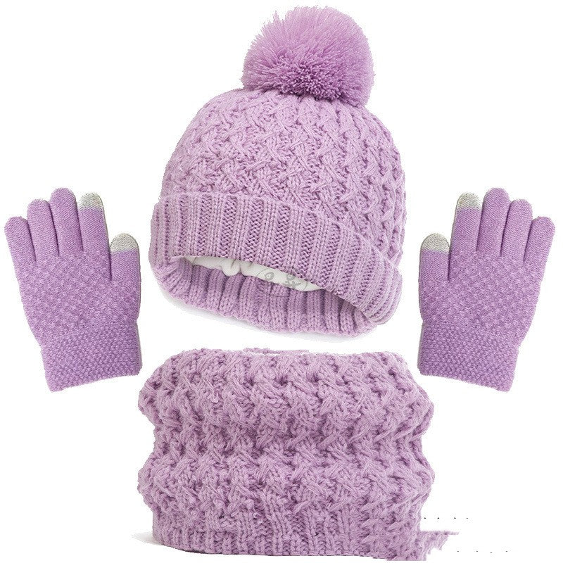 Alizza- Strick Set für Kinder- Mütze, Schalle, Handschuhe