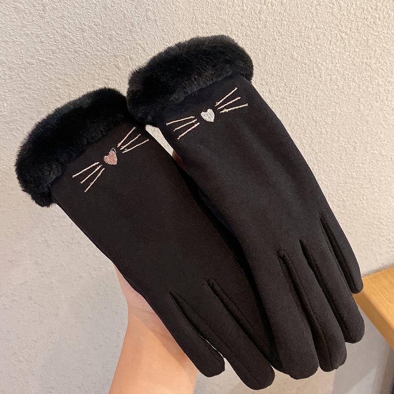 Handschuhe Fleece ausgekleidet gepolstert warm halten