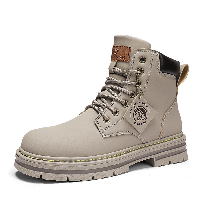 Alizza- Herren Stiefel Plus Größe Vintage Lederstiefel