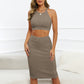 Alizza-  Mittellanges Kleid Set