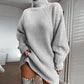 Alizza- Damen Pullover Kleid-warm für Herbst und Winter