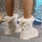 Alizza- Winter Schnee Stiefel mit Bowknot Mode - Plüsch Kurz Stiefel
