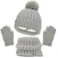 Alizza- Strick Set für Kinder- Mütze, Schalle, Handschuhe
