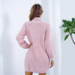 Alizza- Langarm Basis Pullover Kleid für Herbst und Winter