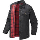Alizza-  Herren Flanelljacke im Lässigen Retro-Stil