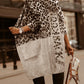 Alizza- Damen Wollmantel Leopard