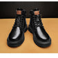 Alizza- Herren Stiefel Plus Größe Vintage Lederstiefel