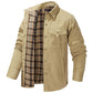 Alizza-  Herren Flanelljacke im Lässigen Retro-Stil