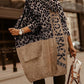 Alizza- Damen Wollmantel Leopard