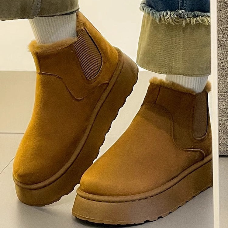 Herren Plüsch Stiefel Winter
