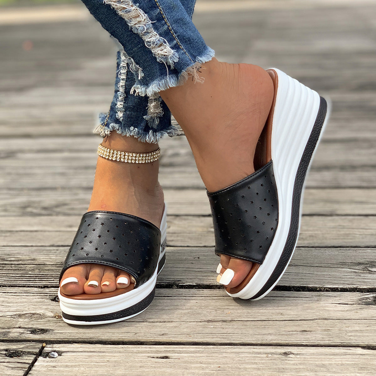Alizza- Freizeit Sommer Sandalen für Frauen- leicht