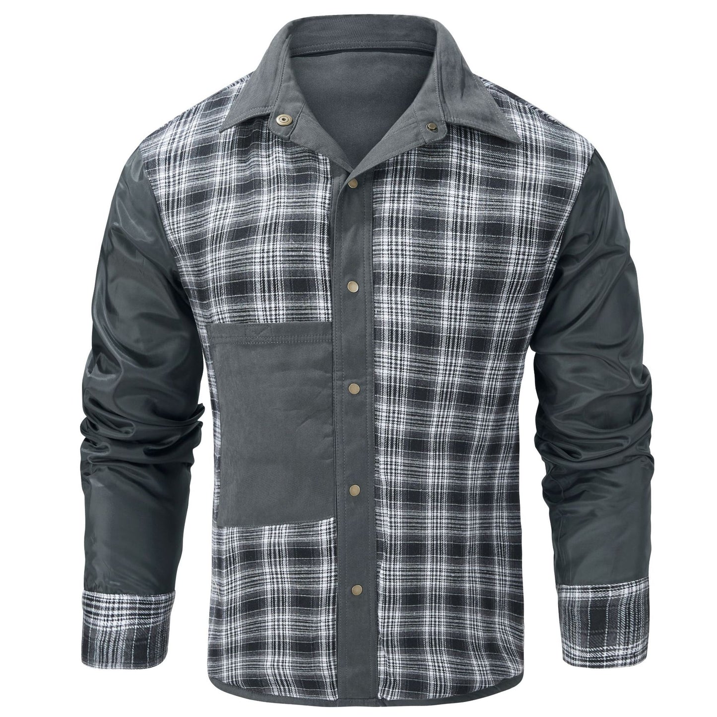 Alizza-  Herren Flanelljacke im Lässigen Retro-Stil