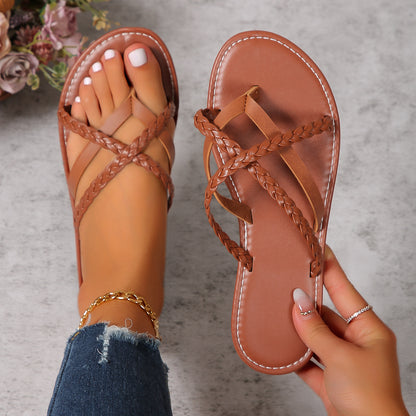 Alizza-  Sommer-Sandale: Flache, rutschfeste Flip-Flops