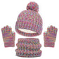 Alizza- Strick Set für Kinder- Mütze, Schalle, Handschuhe