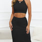 Alizza-  Mittellanges Kleid Set