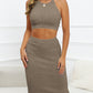 Alizza-  Mittellanges Kleid Set