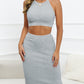 Alizza-  Mittellanges Kleid Set