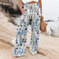 Alizza-Leichte Stretch Hosen für Damen mit sommerlichen Motiven