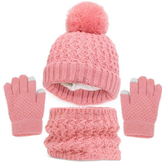 Alizza- Strick Set für Kinder- Mütze, Schalle, Handschuhe