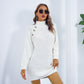 Alizza- Langarm Basis Pullover Kleid für Herbst und Winter