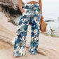 Alizza-Leichte Stretch Hosen für Damen mit sommerlichen Motiven