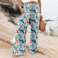 Alizza-Leichte Stretch Hosen für Damen mit sommerlichen Motiven