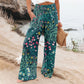Alizza-Leichte Stretch Hosen für Damen mit sommerlichen Motiven