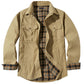 Alizza-  Herren Flanelljacke im Lässigen Retro-Stil